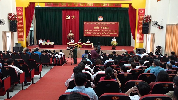 Đại biểu Quốc hội tiếp xúc cử tri trước Kỳ họp thứ Ba, Quốc hội khóa XV tại huyện Thạch Thành