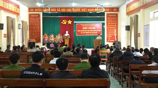 Thị Trấn Kim Tân tuyên truyền pháp luật, phòng ngừa tội phạm cố ý gây thương tích