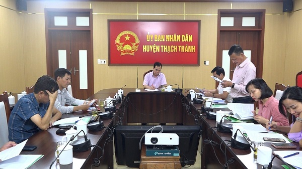Ban đại diện HĐQT NHCSXH tỉnh Thanh Hóa kiểm tra giám sát hoạt động tín dụng chính sách tại huyện Thạch Thành