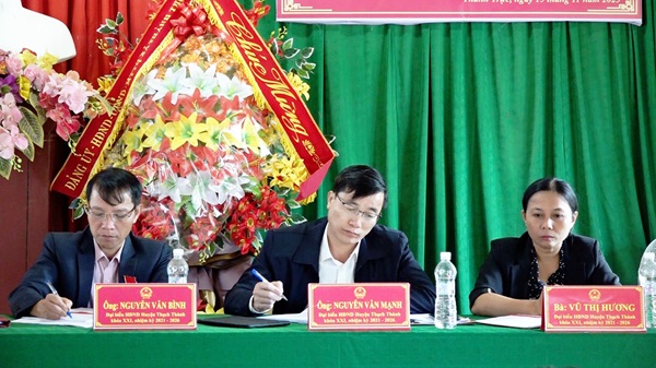 Đại biểu HĐND huyện Thạch Thành tiếp xúc cử tri trước kỳ họp thứ 12, HĐND huyện khóa XXI, nhiệm kỳ 2021 - 2026
