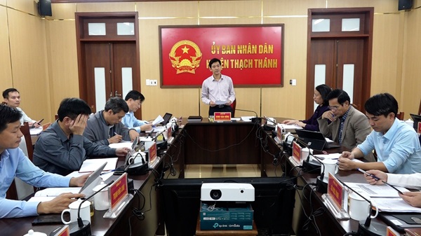 UBND huyện Thạch Thành tổ chức phiên họp thường kỳ tháng 11 năm 2023