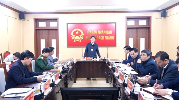 UBND huyện Thạch Thành tổ chức phiên họp thường kỳ tháng 2 năm 2025